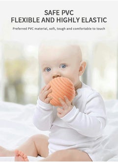 GROIC Baby Sensory Ball Set Touch Hand Ball Toy Soft Squeeze Ball, Colorful Squeeze Ball, Water Bath Toy and Stress Relief Ball Set, Textured Hand Ball Sensory Toy  - Image 3