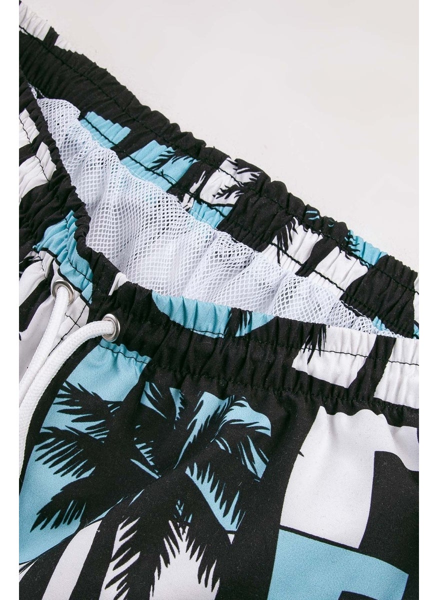 Gold Class Kidswear Palm Printed Water Repellent Men's Swim Shorts  - Image 5