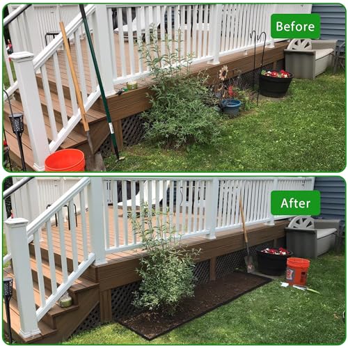 Meoslss Landscape Edging Border 100 FT 2 Inch Tall with 180 Spikes, Plastic Edging for Landscaping, Garden Edging Border, Flower Bed, Paver and Lawn Edging Border, Black - Image 5