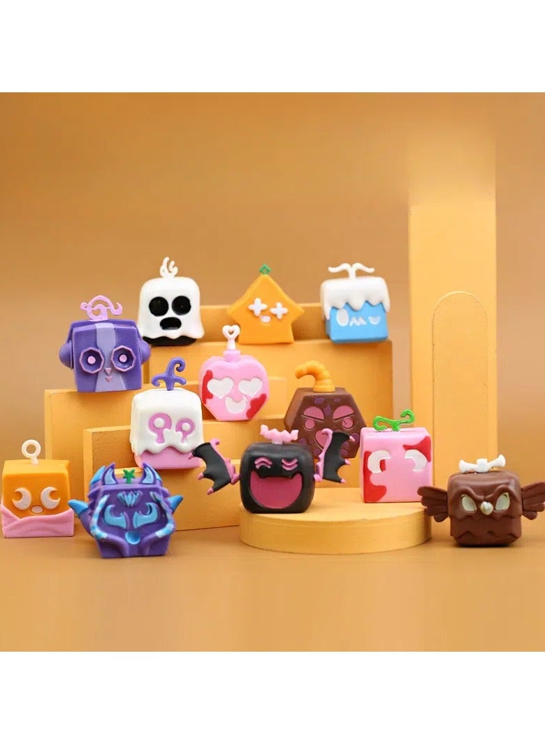 عام مجموعة فواكه الركود: مجموعة يدوية من 12 قطعة من دمى المكتب الكرتونية، نماذج كرتونية، ألعاب موضة، نماذج شخصيات PVC، ألعاب، هدايا قابلة للجمع، ألعاب كرتونية مبتكرة، هدايا أعياد الميلاد والعطلات - Image 2