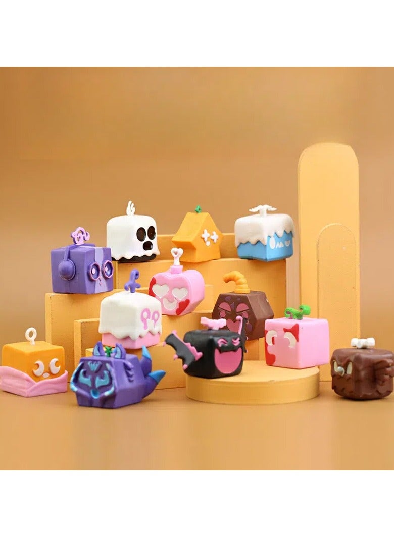 عام مجموعة فواكه الركود: مجموعة يدوية من 12 قطعة من دمى المكتب الكرتونية، نماذج كرتونية، ألعاب موضة، نماذج شخصيات PVC، ألعاب، هدايا قابلة للجمع، ألعاب كرتونية مبتكرة، هدايا أعياد الميلاد والعطلات - Image 3