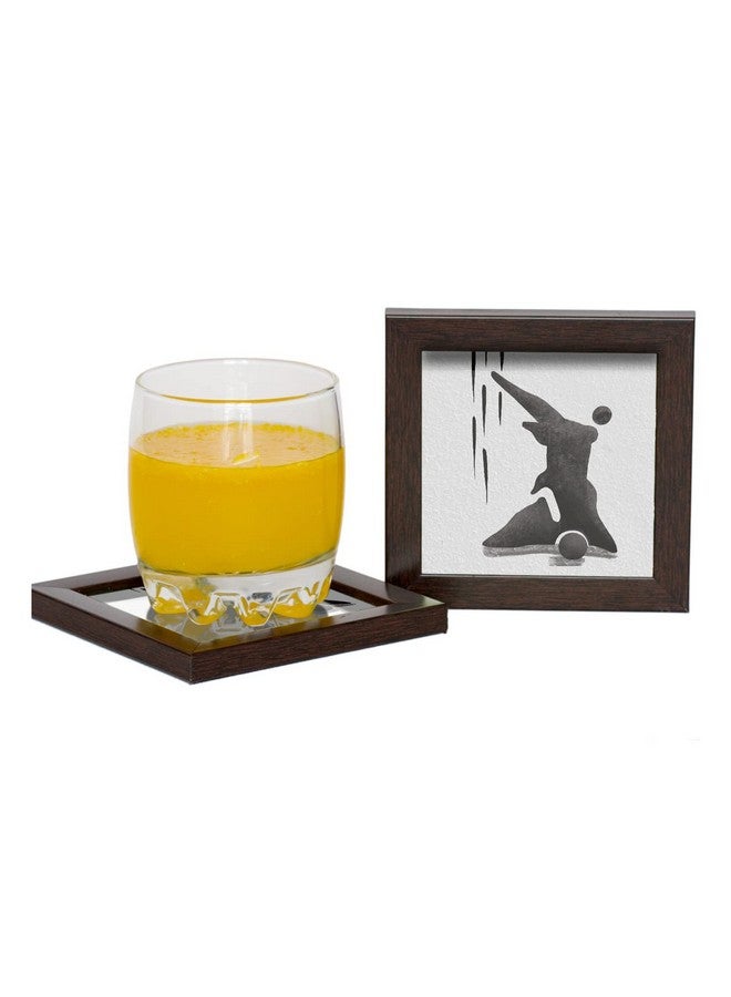 Paper Plane Design Tea Coffee Coaster Set Wooden Decorative Coasters Set. Home and Office Wooden Coasters Design 318 - Image 3