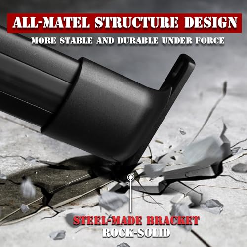 KitsPro 260lb Roof Rack Cross Bars for 2022-2024 Jeep Grand Cherokee, 2021-2024 Grand Cherokee L, Matte Black Heavy Duty Aluminum Cargo Crossbar (ONLY FIT Factory Flushed Side Rails) - Image 4