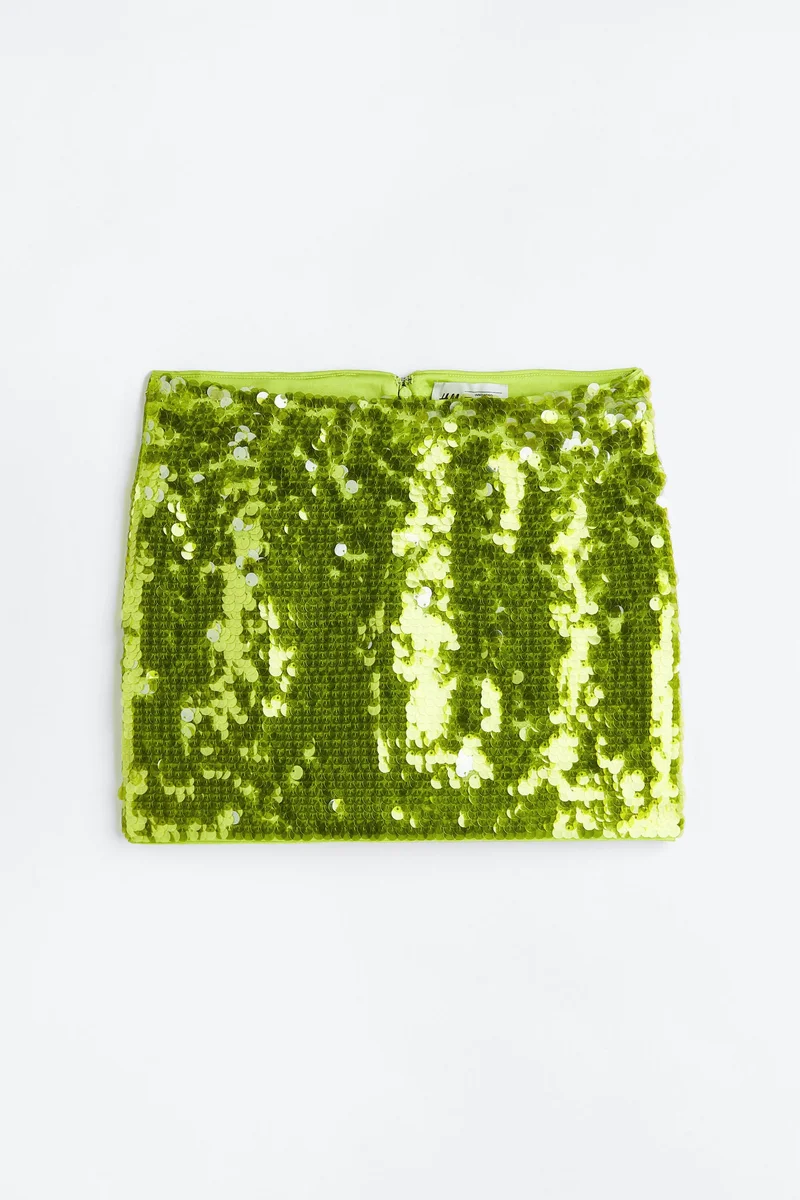 H&M Sequined mini skirt