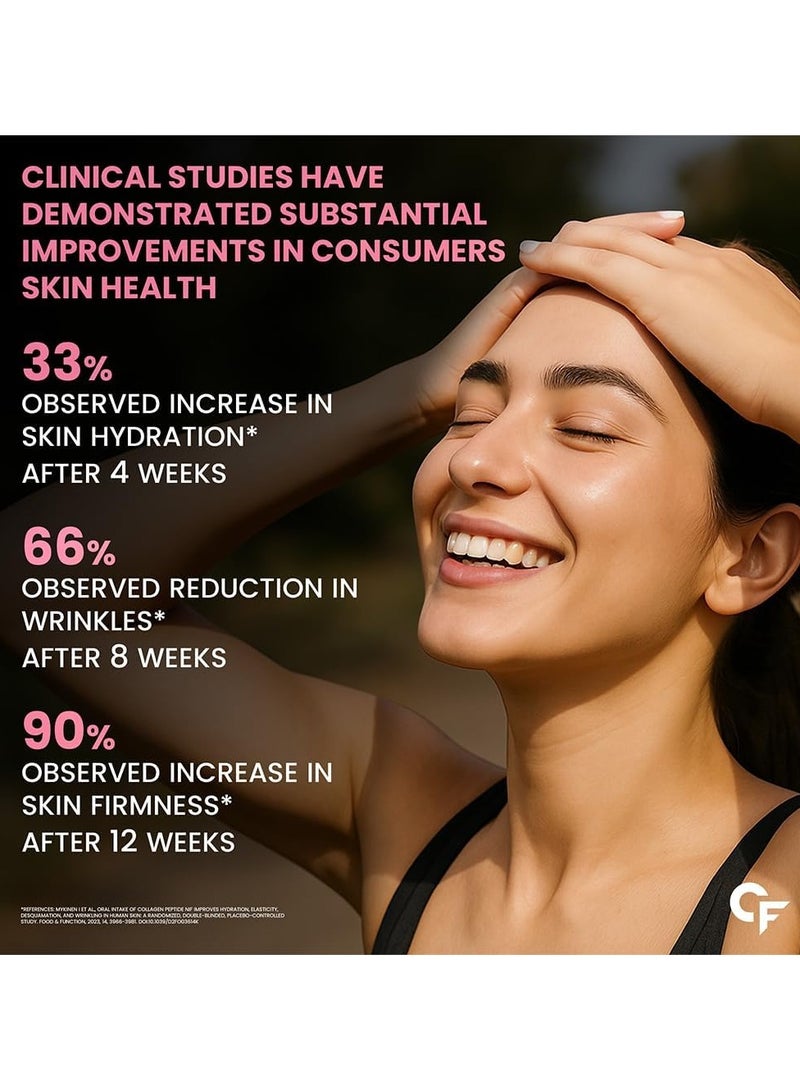 كارباميد فورتي كولاجين متعدد مُحلل | ببتيد يحتوي على جميع أنواع الكولاجين الخمسة، بما في ذلك مسحوق الكولاجين من النوع الأول والثاني والثالث والخامس والعاشر - 90 قرصًا - Image 5