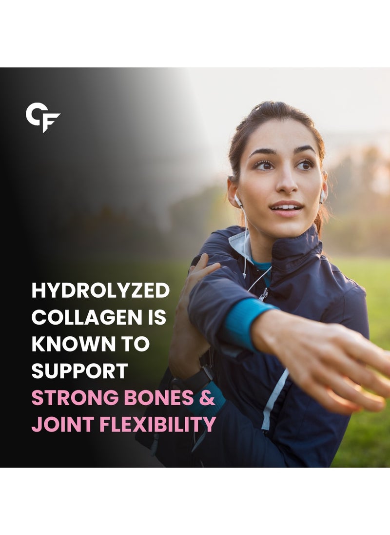 CARBAMIDE FORTE - Hydrolyzed Multi Collagen | Peptide with all 5 Types of Collagen Including TYPE I, II, III, V & X Collagen Powder - 90 Tablets - Image 1