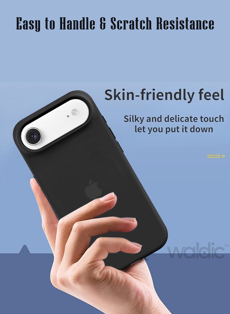 Waldic Apple iPhone 17 Air Premium Case | Premium Silicone Case Cover Designed for Apple iPhone 17 Air | Apple iPhone 17 Air Case Camera and Drop Protection Thin Protective Back Cover Case for Apple iPhone 17 Air - Black - Image 4