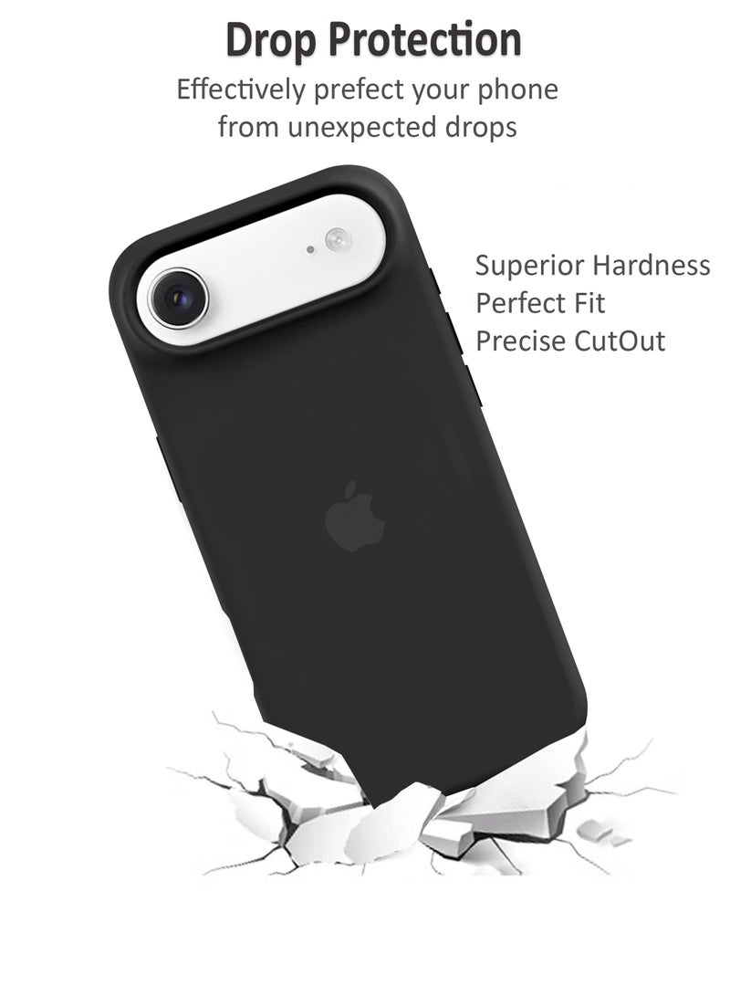 Waldic Apple iPhone 17 Air Premium Case | Premium Silicone Case Cover Designed for Apple iPhone 17 Air | Apple iPhone 17 Air Case Camera and Drop Protection Thin Protective Back Cover Case for Apple iPhone 17 Air - Black - Image 3