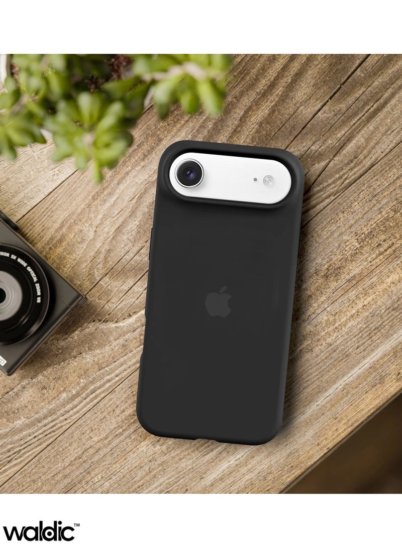 Waldic Apple iPhone 17 Air Premium Case | Premium Silicone Case Cover Designed for Apple iPhone 17 Air | Apple iPhone 17 Air Case Camera and Drop Protection Thin Protective Back Cover Case for Apple iPhone 17 Air - Black - Image 5