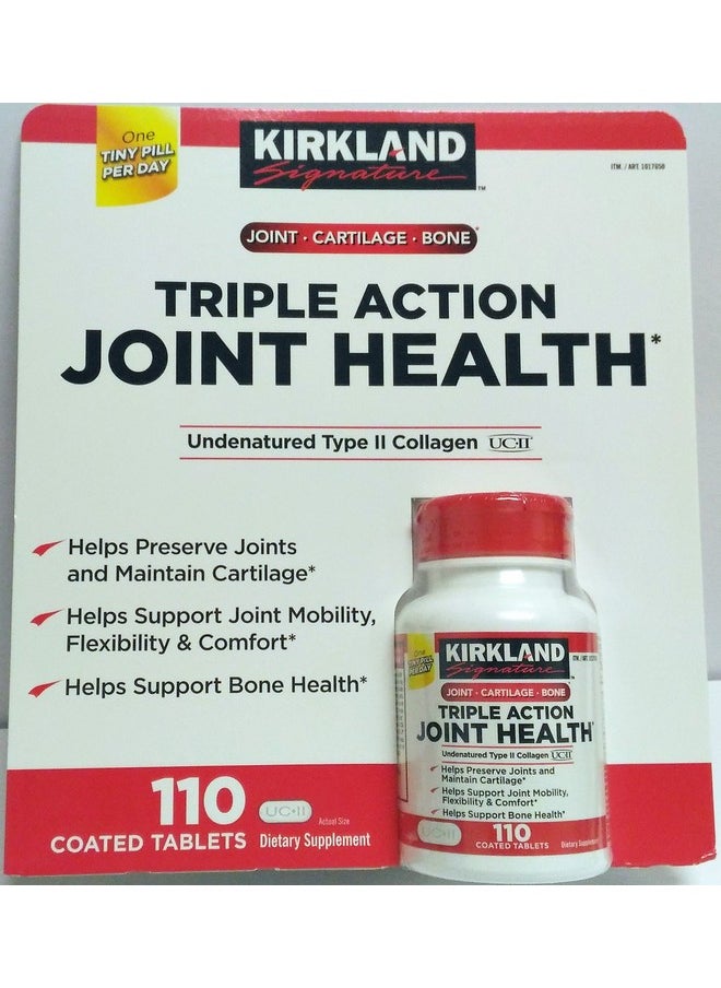 Kirkland Signature Kirkland Triple Action Joint Health Type Ii Collagen Boron And Ha 110 Count  - Image 1