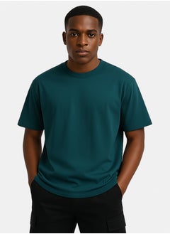 Street 15 UNISEX BASIC OVERSIZED DEEP TEAL T-SHIRT  - Image 2