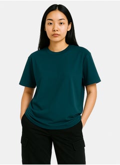 Street 15 UNISEX BASIC OVERSIZED DEEP TEAL T-SHIRT  - Image 1