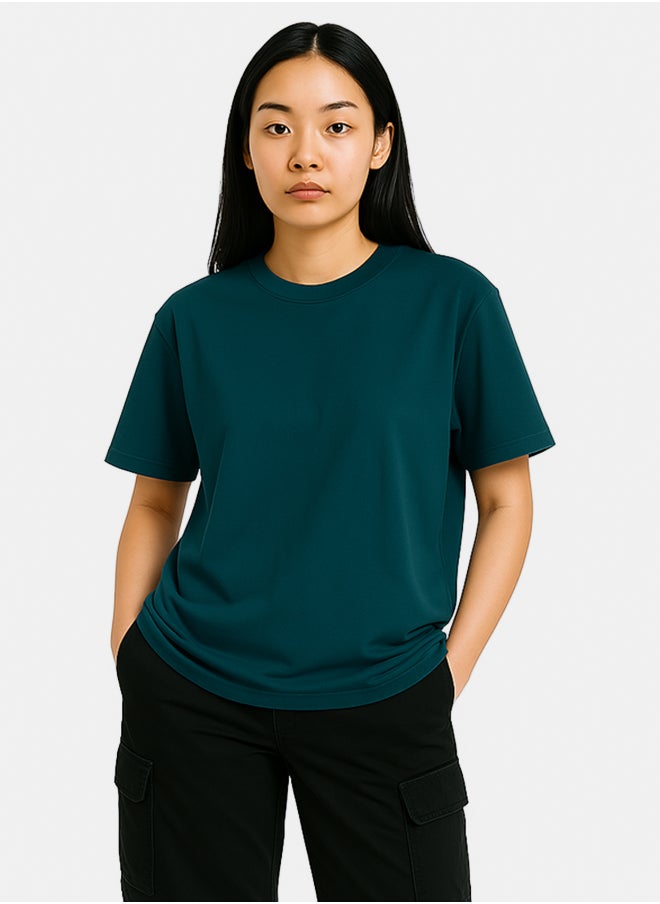 Street 15 UNISEX BASIC OVERSIZED DEEP TEAL T-SHIRT  - Image 1