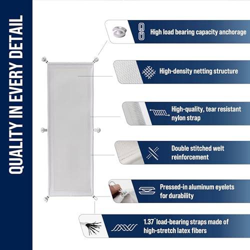 Ultimate Setup Cable Management net - Under Desk Wire Management - Flexible Under Desk Cable Management Tray White - Image 5