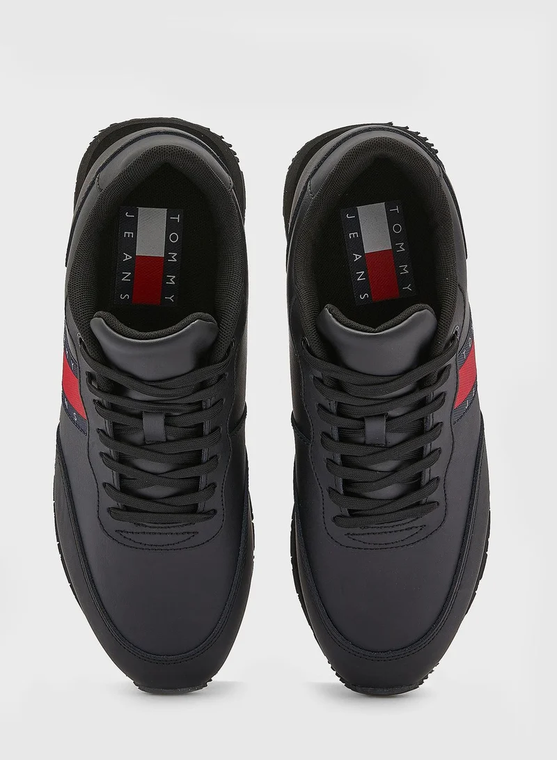TOMMY JEANS Leather Runner Sneakers