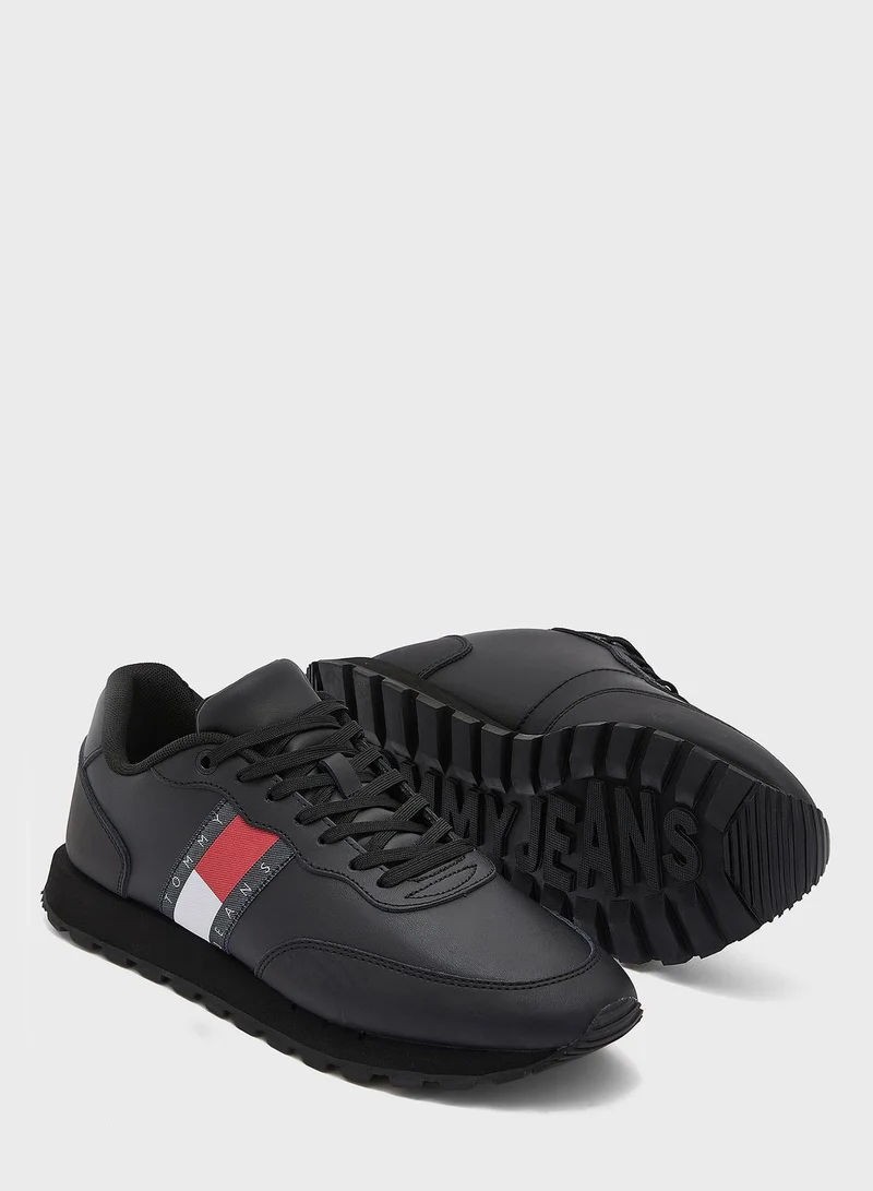 TOMMY JEANS Leather Runner Sneakers