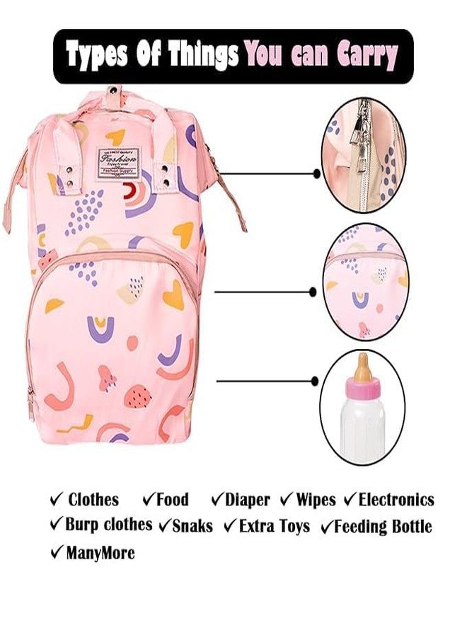 Fully Diaper Backpack for Mothers Baby Bag for Travel with Multi Compartments Hospital Bag for Mothers Maternity Backpack Pack of 1 (M2) - Image 5