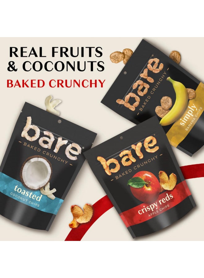 Bare Bare Baked Crunchy Banana Chips, Simply Banana, Gluten Free, 2.7 Ounce Bag, 6 Count  - Image 3