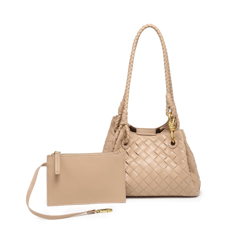 Straw Woven Bag Single Shoulder Parachute Bag 2025 Fashion Versatile Crossbody Bag Retro Tote Bag Cross Handmade Woven Bag - Image 1