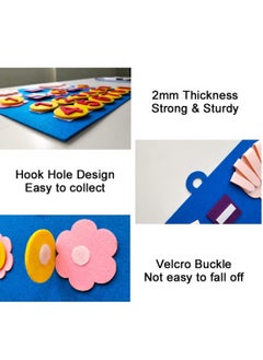 SYOSI Felt Board Finger Numbers Counting Toy, Math Numbers Teaching Learning Educational Sensory Toys, Early Learning Play Kit Wall Hanging Gift forToddlers Kids,early education toys felt figures  - Image 3