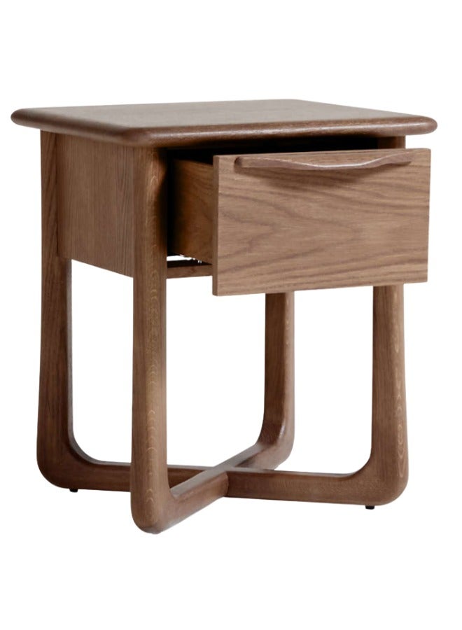 Generic Alrik 20 Brown Oak Wood Narrow Nightstand  - Image 3