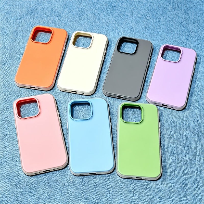 Phone Case For Xiaomi Redmi 13C 5G Built In Screen Protector 2 In 1 Shockproof Slim Dual Layer Case Light Blue - Image 1