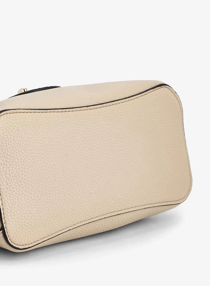 Paprika BEIGE Textured Satchel Bag With Scarf for Women | Best Price UAE