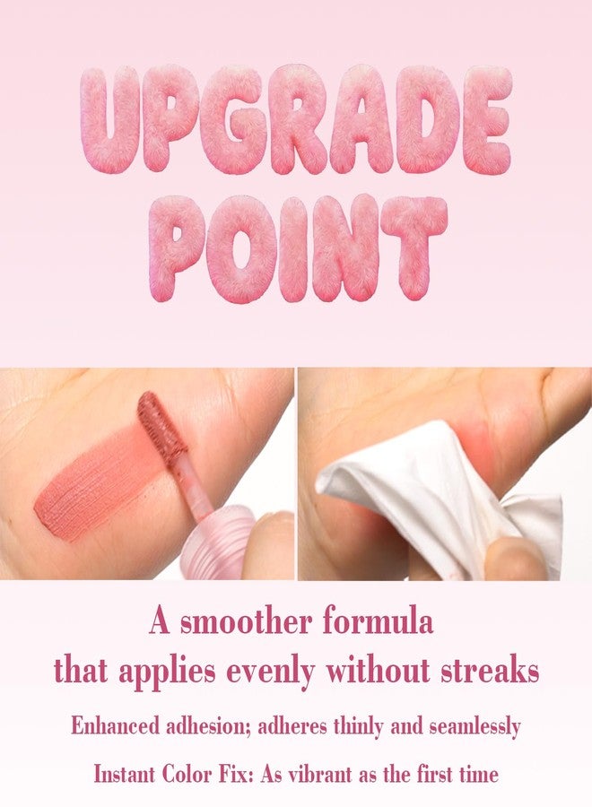 PASSIONCAT Lip Stain, 2-in-1 Matte Lip Stain & Cheek Tint - Pillowy Soft, Long-Lasting, Blurring Effect, Transfer-Resistant, Cream-to-Powder Formula (06# POZY BARE) - Image 5