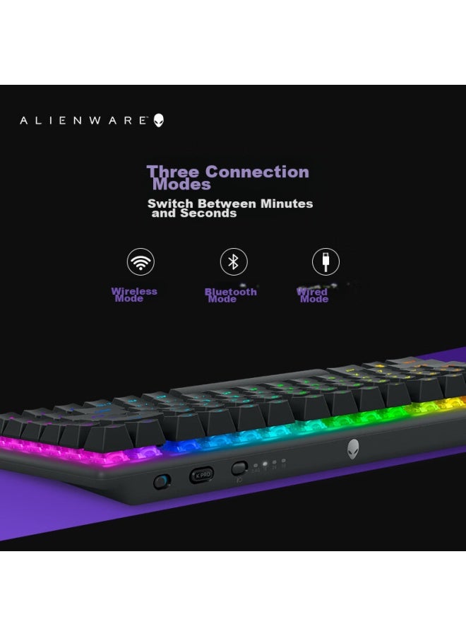 Alienware Pro Professional Edition Three-mode Wireless Compact Tkl Gaming Mechanical Keyboard For Home And E-sports, Long Battery Life, Hot-swappable, Black - Image 2