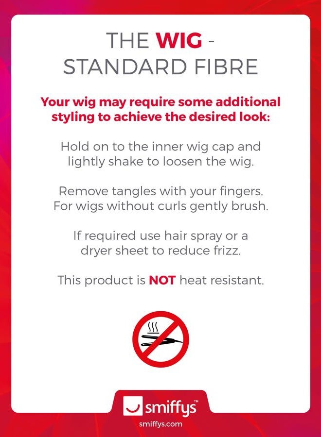 Smiffys Partyrama Wig, 12 inch - Image 2