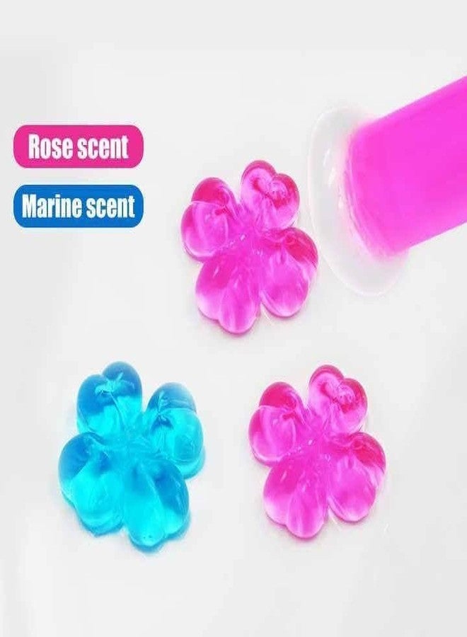 GERIX جل تنظيف المرحاض من جيريكس، برائحة الزهور، منظف للحمام، معطر للمرحاض، معطر جو لإزالة الروائح الكريهة، عبوات إعادة تعبئة تدوم طويلاً، جل متعدد الألوان، عبوة من قطعة واحدة - Image 4