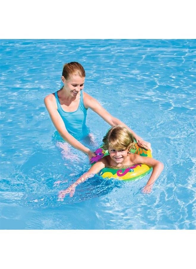 Fancydresswale Swimming Set For Kids With Swimming Goggles Cap And Swim Ring Random Colors And Design; Suitable Of 3 6 Years (Swim Ring + Goggles + Cap)  - Image 3