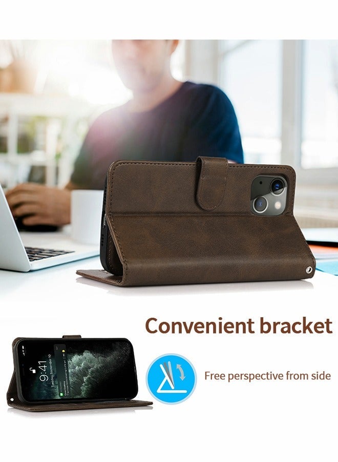 GROIC Cover for IPhone 14 Max 6.7 Inch Case,2-in-1 Wallet-Case Luxury Vegan Leather, Detachable Shockproof Phone Case, Card Slot Protection, 2-Way Flip Magnetic Stand - Image 5