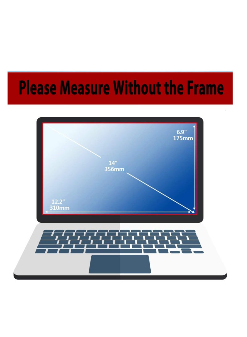 14 Inch Laptop Screen Protector Eye Protector Anti Blue Light Anti Glare Filter, Compatible with HP/Dell/Sony/Asus/Samsung/Lenovo/Acer/MSI/LG 14” (Aspect Ratio 16:9) Laptop  - Image 2