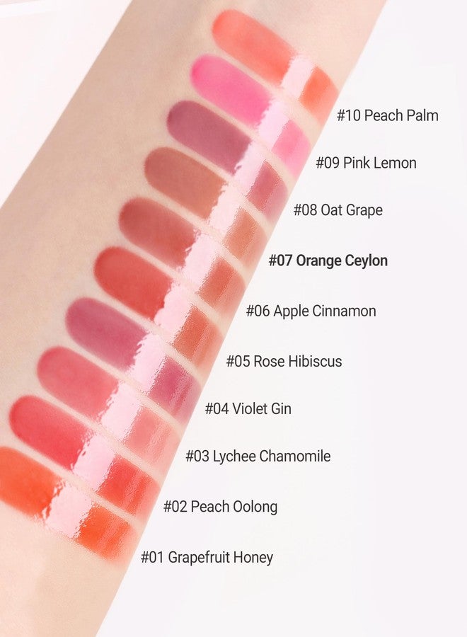 THESAEM Saemmy's Ade Shot Tint - Korean Lip Tint, Water Gel Lip Stain with Plump Glowy Moisturizing Finish, Buildable Radiant Gloss, Long-Lasting Comfort, 0.1 fl.oz. (07 Orange Ceylon) - Image 5