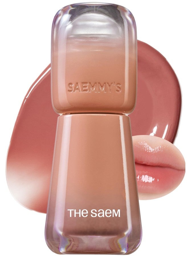 THESAEM Saemmy's Ade Shot Tint - Korean Lip Tint, Water Gel Lip Stain with Plump Glowy Moisturizing Finish, Buildable Radiant Gloss, Long-Lasting Comfort, 0.1 fl.oz. (07 Orange Ceylon) - Image 1