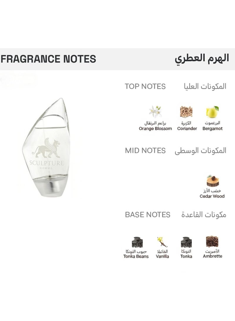 Nikos Sculpture Homme Perfume 100ml - Image 4