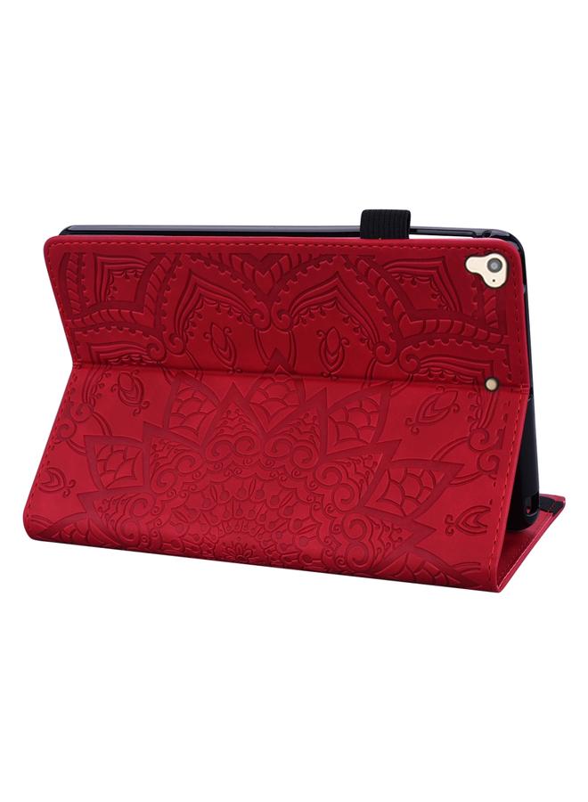 Zaboon Case For iPad Pro 9.7 inch Calf Pattern Double Folding Design Embossed Leather Case with Holder & Card Slots & Pen Slot & Elastic Band - Image 4