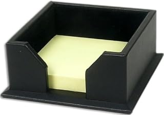 Dacasso Black 3" x 3" Leather Note Holder - Image 1