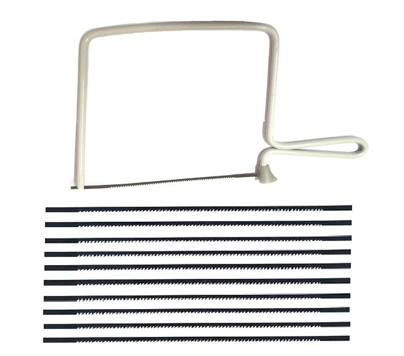 LOVELY Coping Saw Hacksaw with Blade Size 6150 MM with 10 Spare Blades Pack of 1 - Image 1