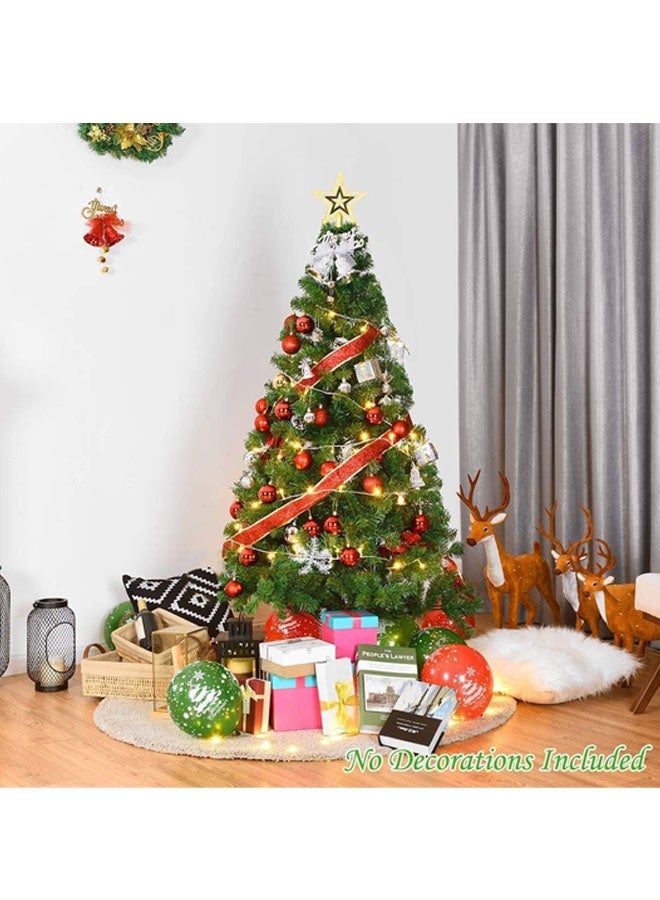 Beauenty Artificial Christmas Tree 7FT 1200 Tips Xmas Tree With Sturdy Metal Stand – Easy Assembly Artificial PVC Christmas Tree For for Home, Office, Party,New Year Christmas Decoration (2.1M) - Image 2