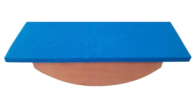 PHYSIOTREX ® Physio Solutions Blue Exercise Therapy Occupational Therapy Balance Board Foot Rocker Leg Exerciser (Blue, Board Small) - Image 1