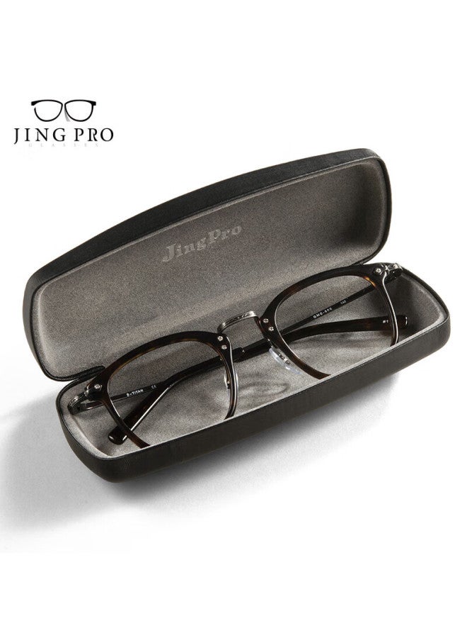 Mirror State Jingbang Myopia Gl Case, Portable, Crush-resistant, Original Storage Box, Black, Uni, Comes With One High-quality Lens Cloth - Image 1