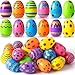 JOYIN Toy 36 PCs Plastic Printed Bright Easter Eggs Over 315 Tall Fillable Empty Eggs Bulks for Easter Hunt Basket Stuffers Fillers Classroom Prize Supplies Filling Treats and Party Favor - Image 4