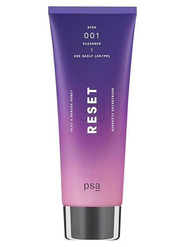 PURPOSEFUL SKINCARE PSA - RESET Acai + Manuka Honey Nourishing Cleanser | Acai + Pomegranate Extract, Manuka Honey UMF 17, Yogurt, Grapeseed Oil | Suitable for All Skin Types (100 mL | 3.4 oz) - Image 1