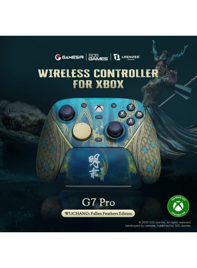 جيم سير وحدة تحكم الألعاب اللاسلكية GameSir G7 Pro لأجهزة Xbox Series X|S و Xbox One والكمبيوتر الشخصي وأجهزة Android، مزودة بمقبس صوت 3.5 ملم، ومحفزات تناظرية بتقنية تأثير هول، وعصي تحكم TMR، ومعدل استجابة 1000 هرتز. 【Wuchan: Fallen Feathers Edition】 - Image 3