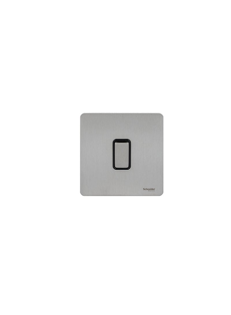 Schneider Electric GU1412BSS 1 Gang Ultimate Screwless Rocker Flat Plate Switch Stainless Steel with Black Interior - Image 3