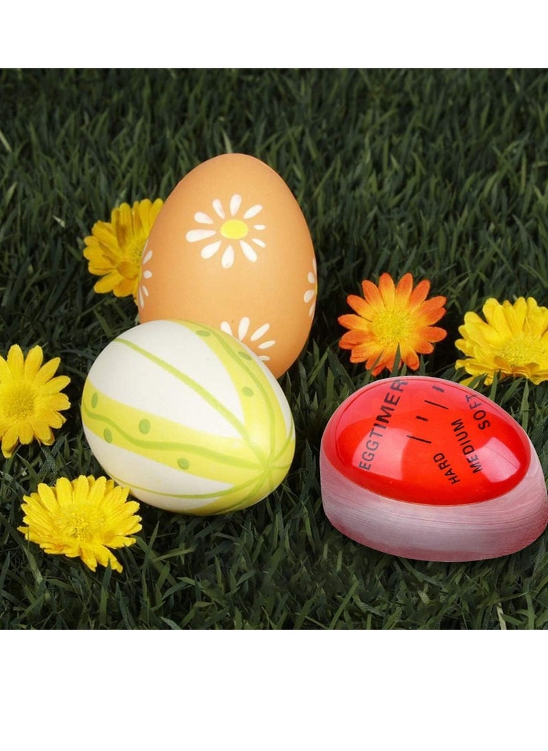 Bukela - Hard Boiled Egg Timer for Boiling Eggs Color Changing Egg Timers, Red - Image 1