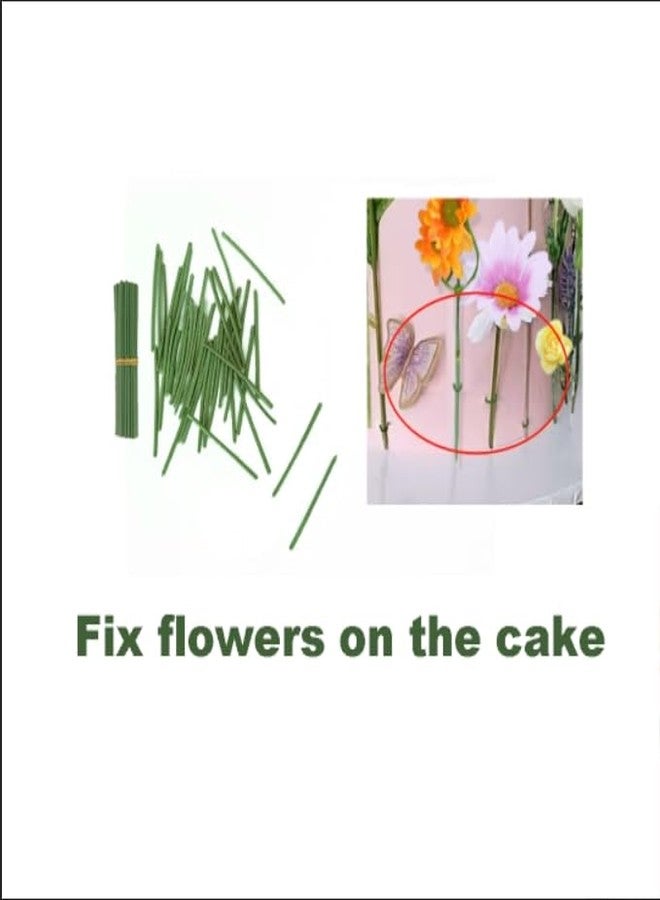 DiDida Wildflowers Cake Topper Flower Bloom Cake Decor with Butterfly for Spring Caek Baby in Bloom Baby Shower Birthday - Image 3