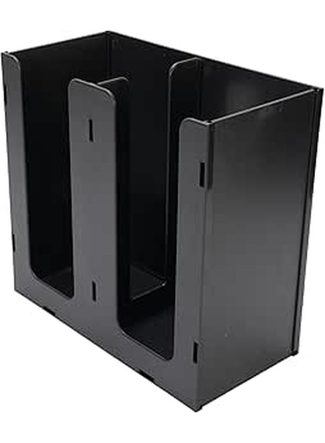 Acrylic Cup Dispenser With 2 Compartments For Coffee Shop Kitchen Countertop Commercial Use - Image 1